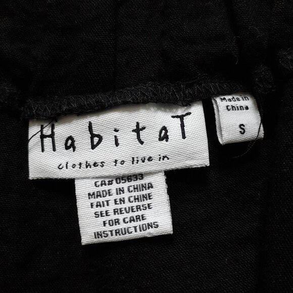 Habitat Crinkle Flood Pants with Hem Button Detail Black Size S - Picture 3 of 12
